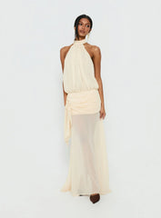 Faythe High Neck Maxi Dress Butter