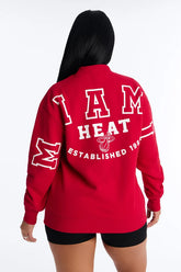 NBA Miami Heat Fleece Crew Neck Sweatshirt