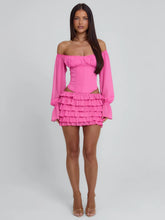 AYANI MINI DRESS HOT PINK