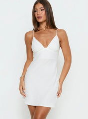 Makaia Balconette Mini Dress White