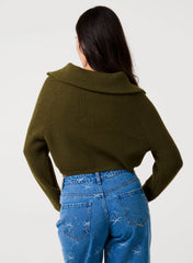 Half Zip Knitted Jumper