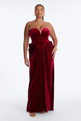 Love The Spotlight Velvet Gown