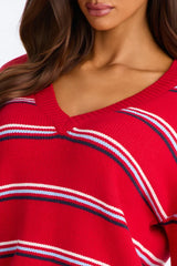 Mariah Long Sleeve Striped Pullover Sweater