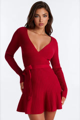 Leona Long Sleeve Sweater Mini Dress