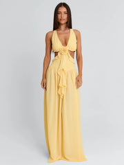 RAELYN MAXI DRESS YELLOW