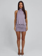 NALAYA MINI DRESS DUSTY PURPLE