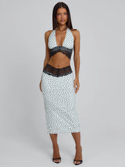 JAZARA TOP BLACK POLKA DOT