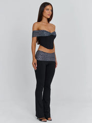 EMIL PANT BLACK POLKA DOT