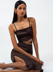 Silky Tie Wrap Cami Top
