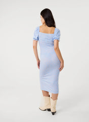 Front Split Floral Midi Dress