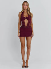 KARIEL MINI DRESS PURPLE