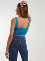 Fine Knit Bralette Vest