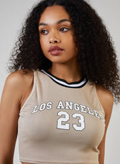 Sports Stripe Varsity Super Crop