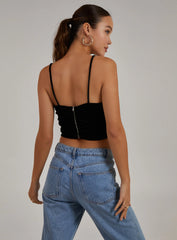 Lace Up Corset Crop Top