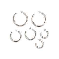 LIOR 3 PAIR EARRING SET SILVER