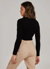 Cropped Knit Jumper