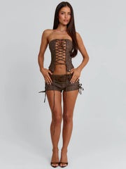 LUNEXA SHORT BROWN