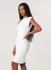 Twist Shoulder Mini Dress