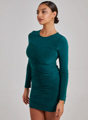 Long Sleeve Ruched Dress