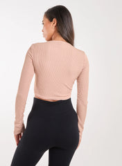 Long Sleeve Santa Monica Varsity Top