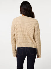 Waffle Knit Crop Jumper