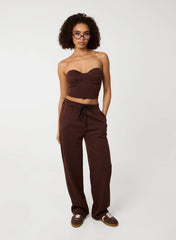 Bustier Jersey Zip Back