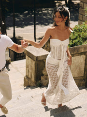 Amora Maxi Skirt White