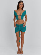 Alia Mini Skirt Teal
