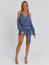 ANNABEL MINI DRESS STEEL