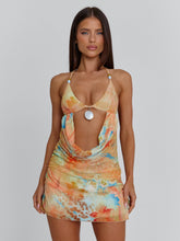 ARABI MINI DRESS TEAL MALTA