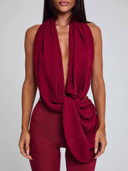Arlen Jumpsuit Burgundy