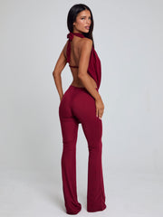 Arlen Jumpsuit Burgundy
