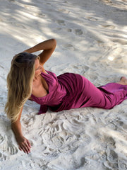 BREANNE MAXI DRESS BURGUNDY