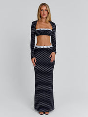 Cali Maxi Skirt Polka Dot