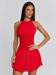 CALLA MINI DRESS RED