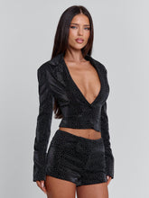 Celene Shorts Black Sparkle