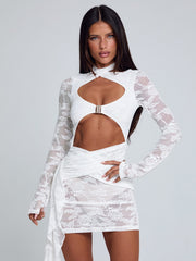 CLEMENTINE MINI DRESS WHITE