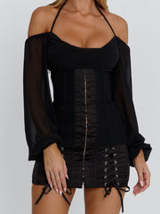 DORELLE MINI DRESS BLACK