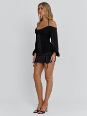DORELLE MINI DRESS BLACK