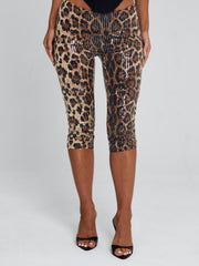Eira Capri Pant Leopard Sequin