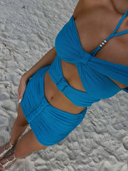 Liana Mini Skirt Blue