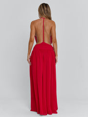 LORETTA MAXI DRESS RED