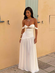 MUAII MAXI DRESS IVORY