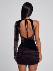 Polline Mini Dress Chocolate