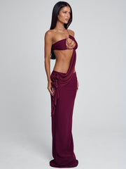Raer Maxi Dress Burgundy