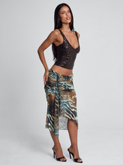 Roei Midi Skirt Mojave