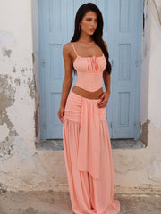 Rosita Maxi Skirt Coral