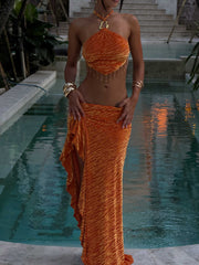 Setia Maxi Skirt Orange