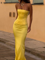 Kerry Maxi Skirt Yellow