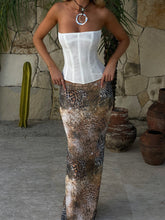 Sola Mesh Corset Top White